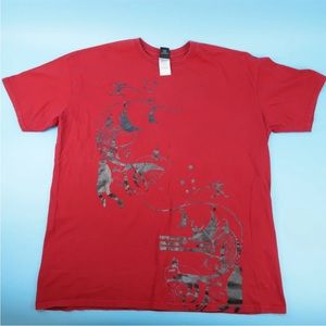 Air Jordan Shirt Red Short Sleeve Graphic Basketball Casual Mens Size XXL
